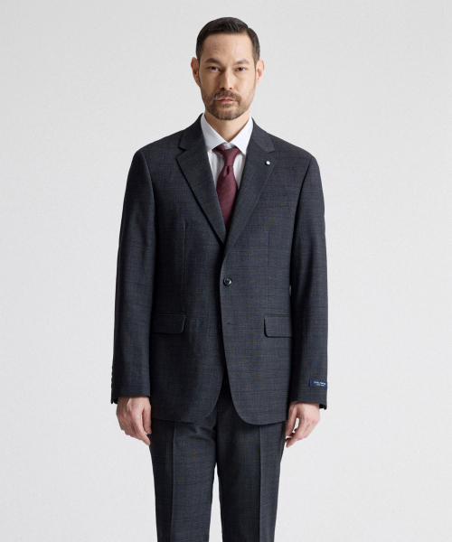 Пиджак в клетку 50% шерсть Charcoal Grey (Classic Fit)_SSJVA64CCC