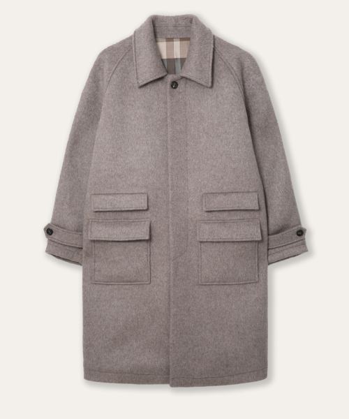 реглан Balmacaan Coat коричневый