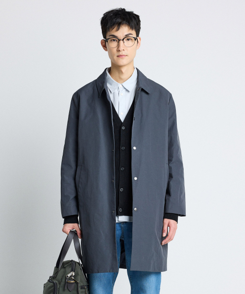 Хлопковый макинтош SCTUA04NSC - Charcoal Grey
