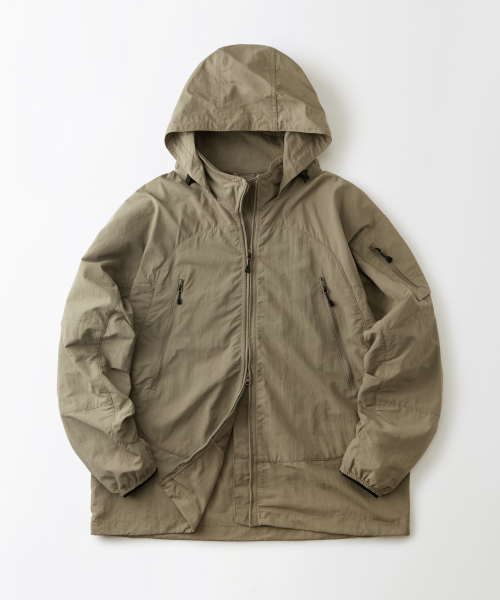 нейлон RIPSTOP PCU JACKET_BEIGE