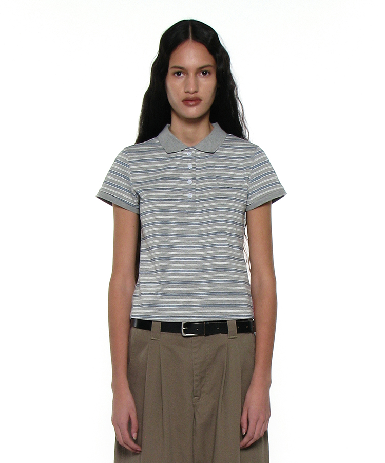 PWC 90s карман POLO короткий рукав TEE_MELANGE