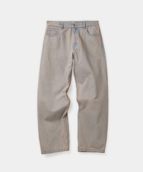Джинсы с бежевым тинтом сзади (two-tone beige)