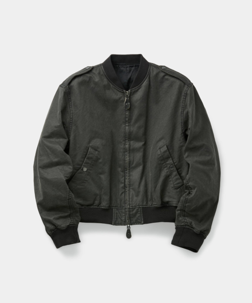 Бомбер L2B с эффектом потертости (Dark Brown)