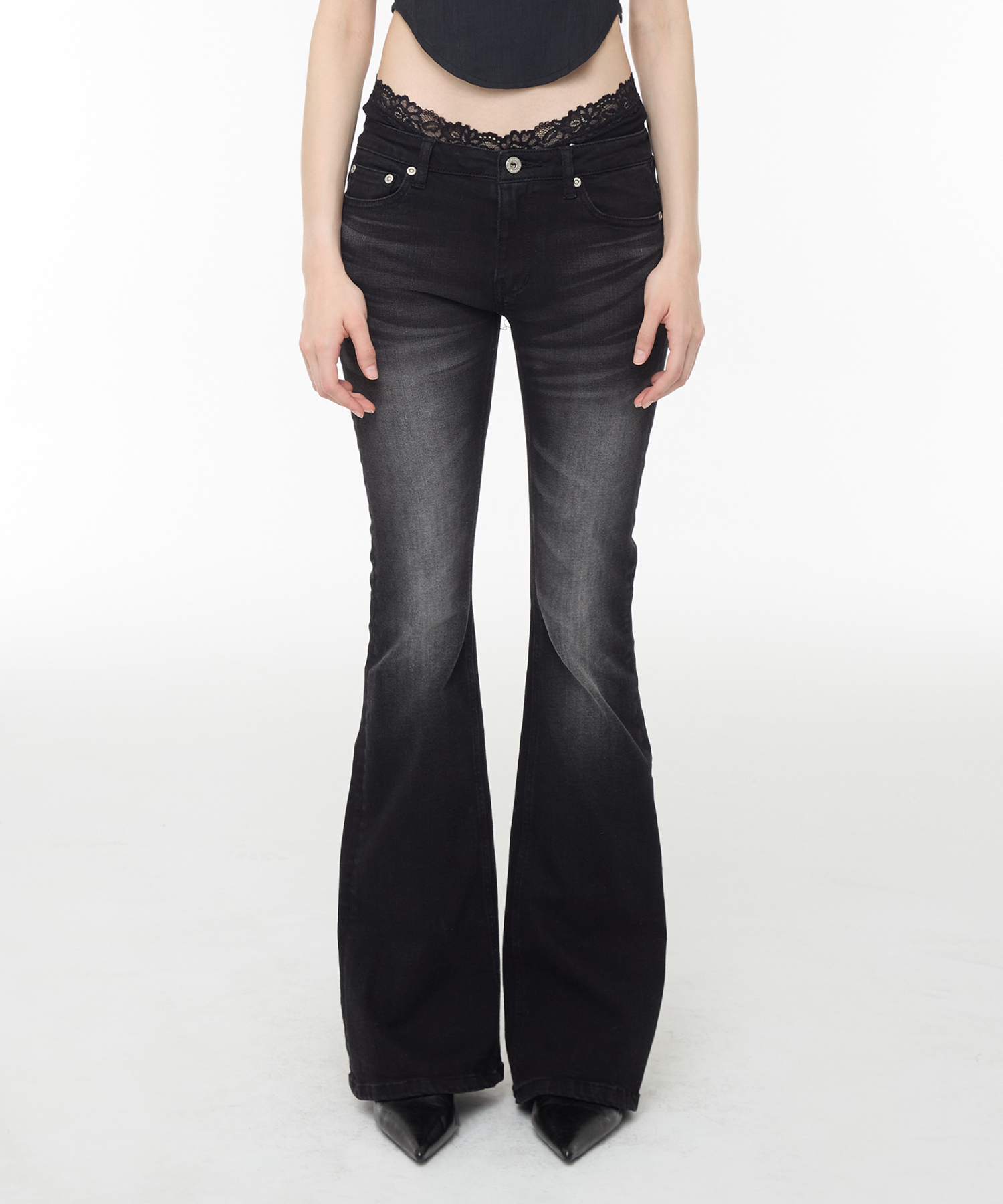 Nova Bootcut Jeans - Black