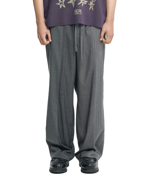 Quad Stripe Trousers [GREY]