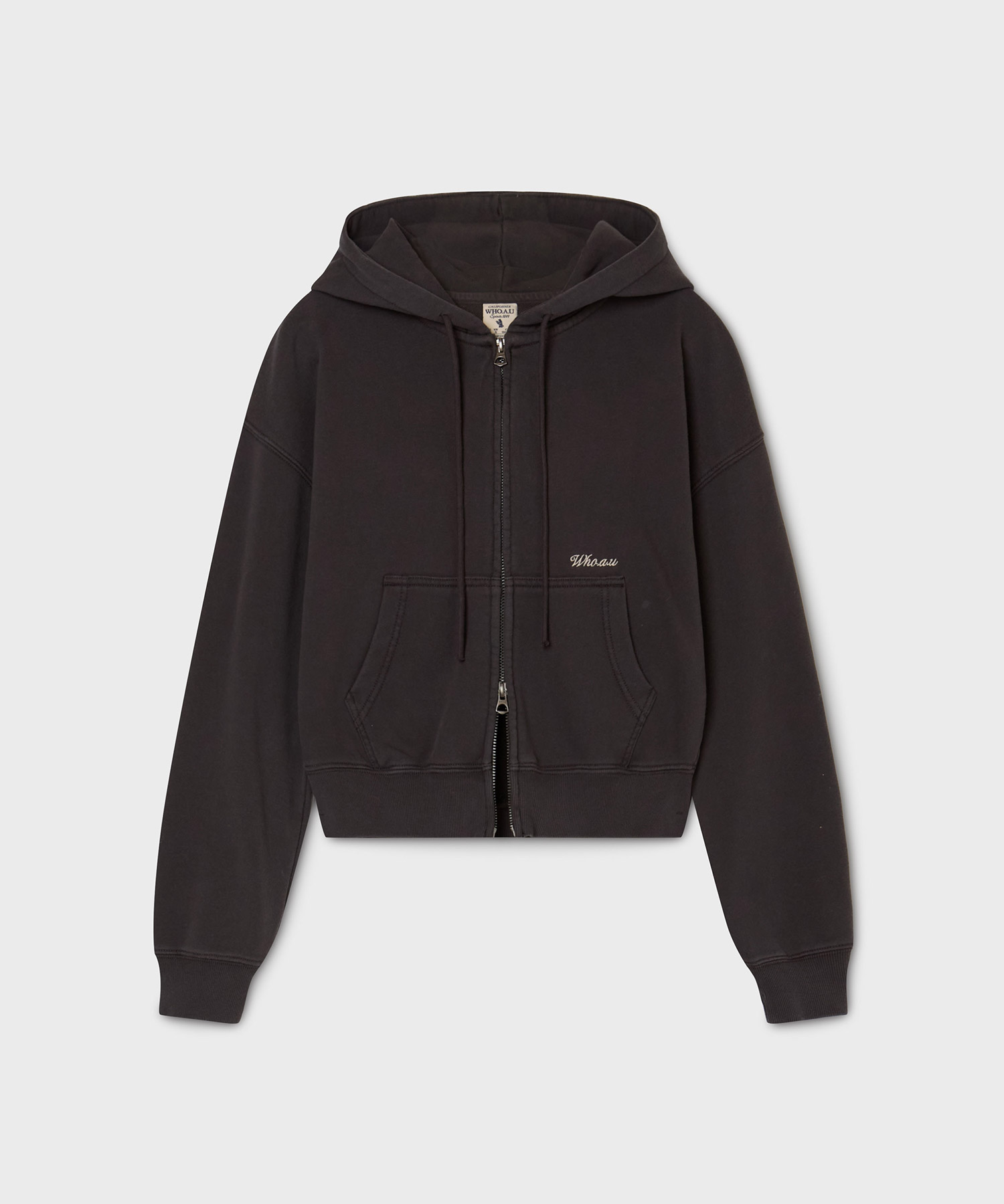 Washed Hood Zip-up / WHMZG1181F