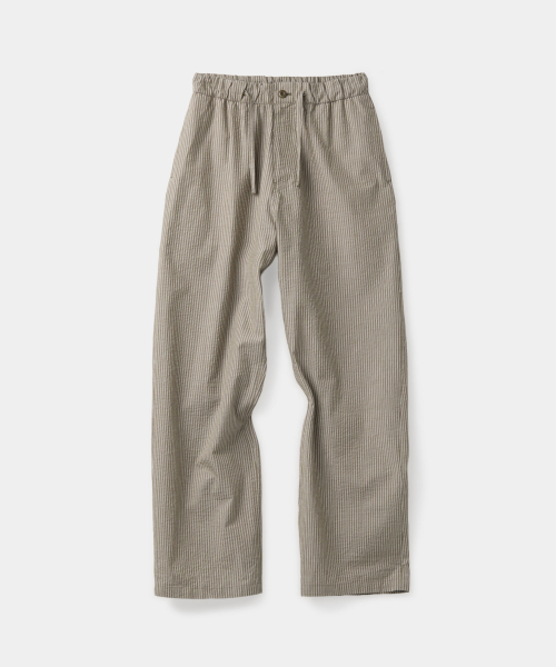 Полосатые хлопковые брюки для отдыха (Khaki)