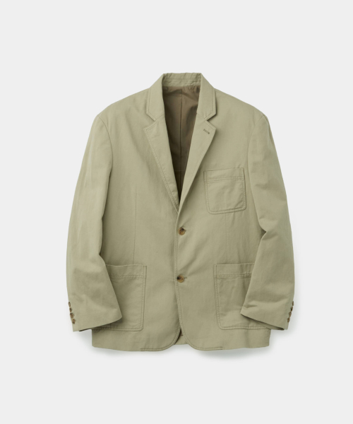 Двубортный блейзер из льна (beige)