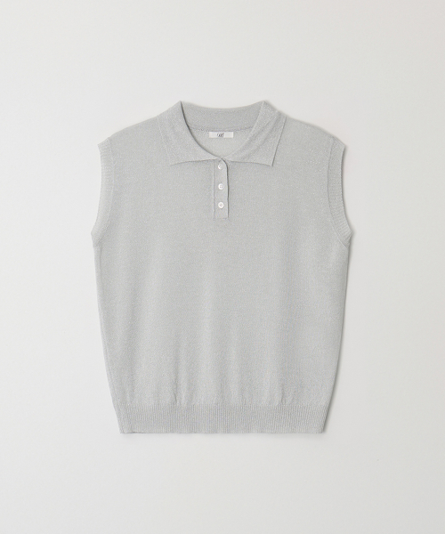 Жилет кардиган Metal Loose Fit - Silver Gray