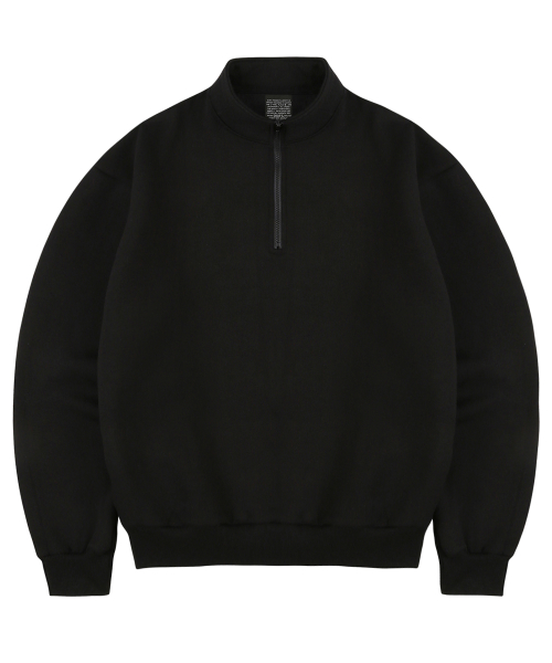 DAILY HALF ZIP UP (BLACK)