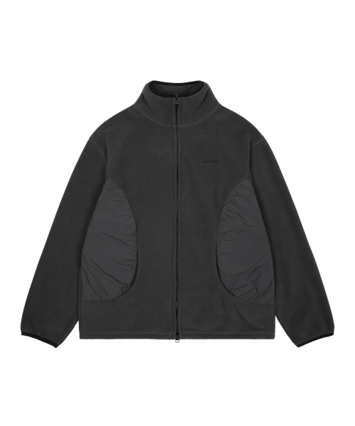 Contrast Fleece Jacket (Gray)