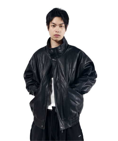 Dad Leather Jacket (Black)