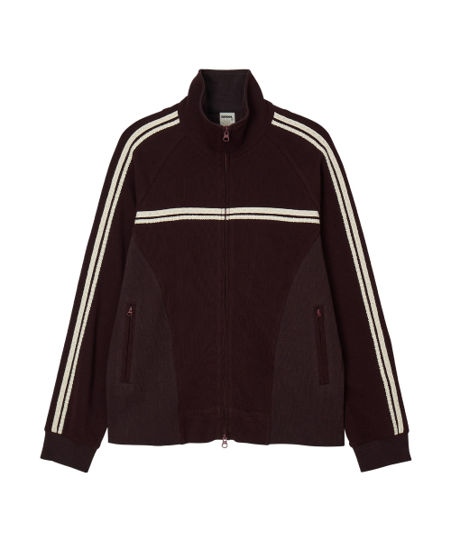 DD rib panel track jacket (PURPLE)