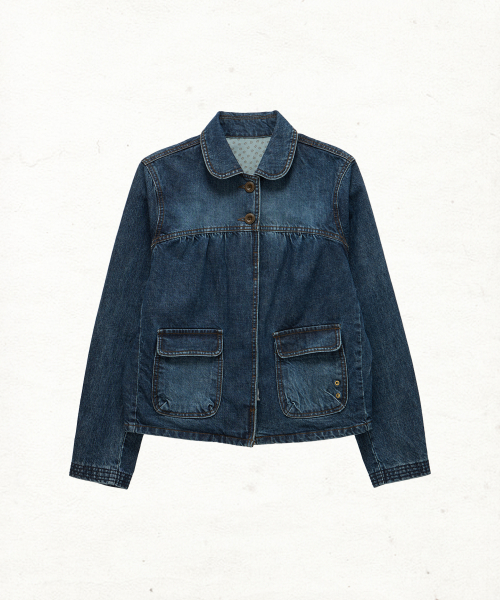 DD four-stitch denim jacket (INDIGO)