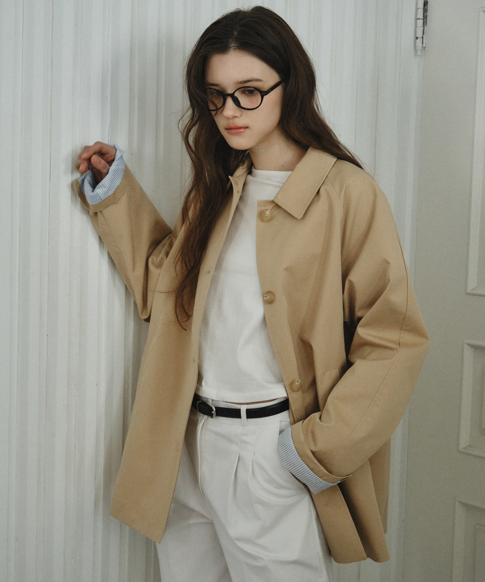 [Atelier Edition] Half Cotton Trench Coat_BEIGE(W26OT02)