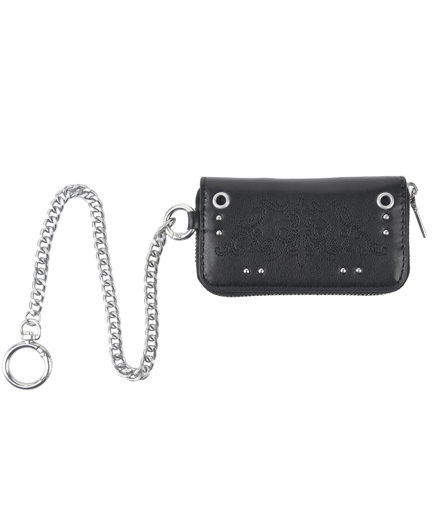 Ornament Embroidery Stud Wallet