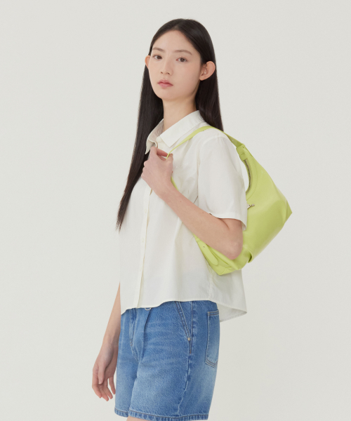 우먼 데일리 스몰 호보백 라임