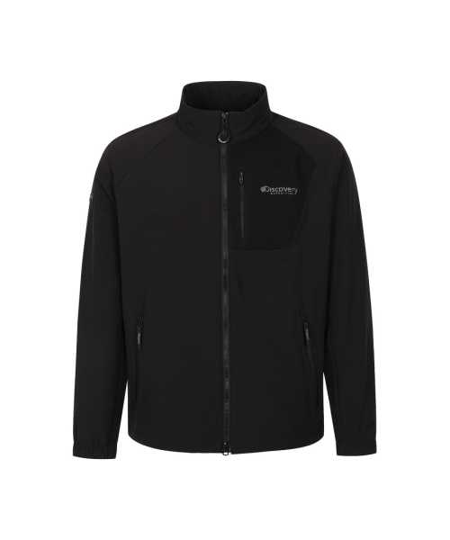 Мужская спортивная куртка woven с высоким горлом (BLACK)
