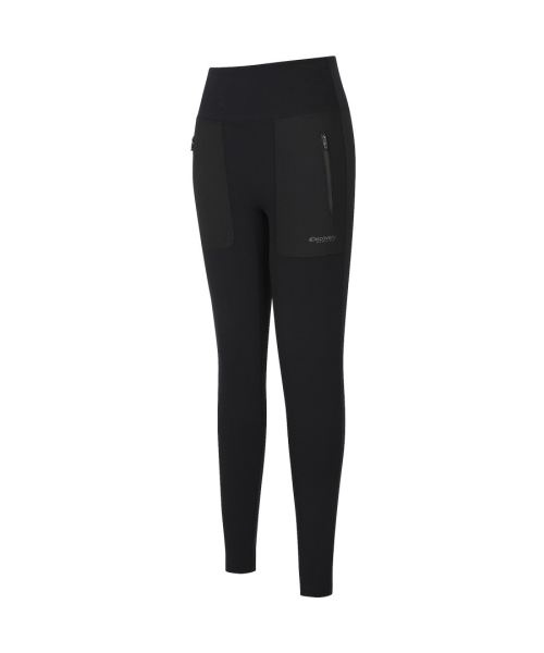 Женские спортивные леггинсы из трикотажа (BLACK)