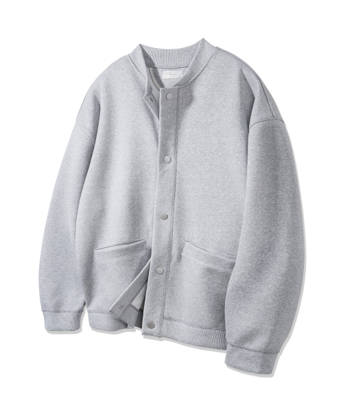 Плотный кардиган на пуговицах BK7835_Grey