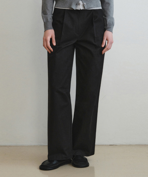 Чиносы W/Tailored Deep One-Tuck_BLACK(W25PT22)
