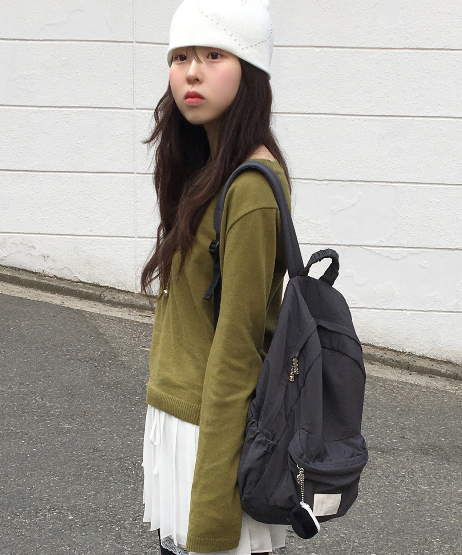 elin heart nylon backpack_4 colors