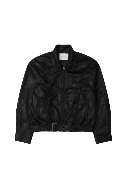 STITCH BOMBER JUMPER IN BLACK