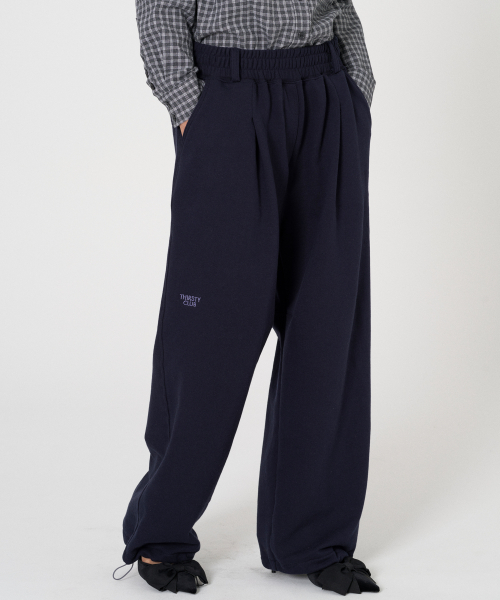Comfy 2way Overfit sweat pants - Navy