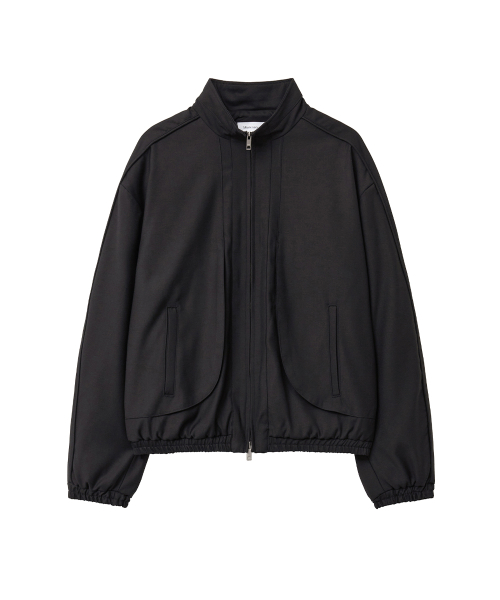 Side panel track jacket BLACK