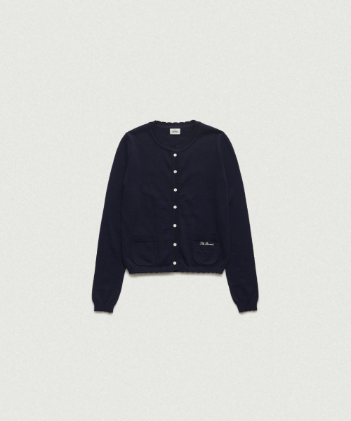 Ello Light Knit Cardigan_Navy