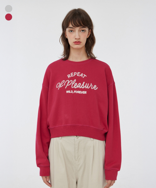 (W) ROP WILD, FOREVER CROP SWEATSHIRT (2COLOR) (LRSFCTM765M)