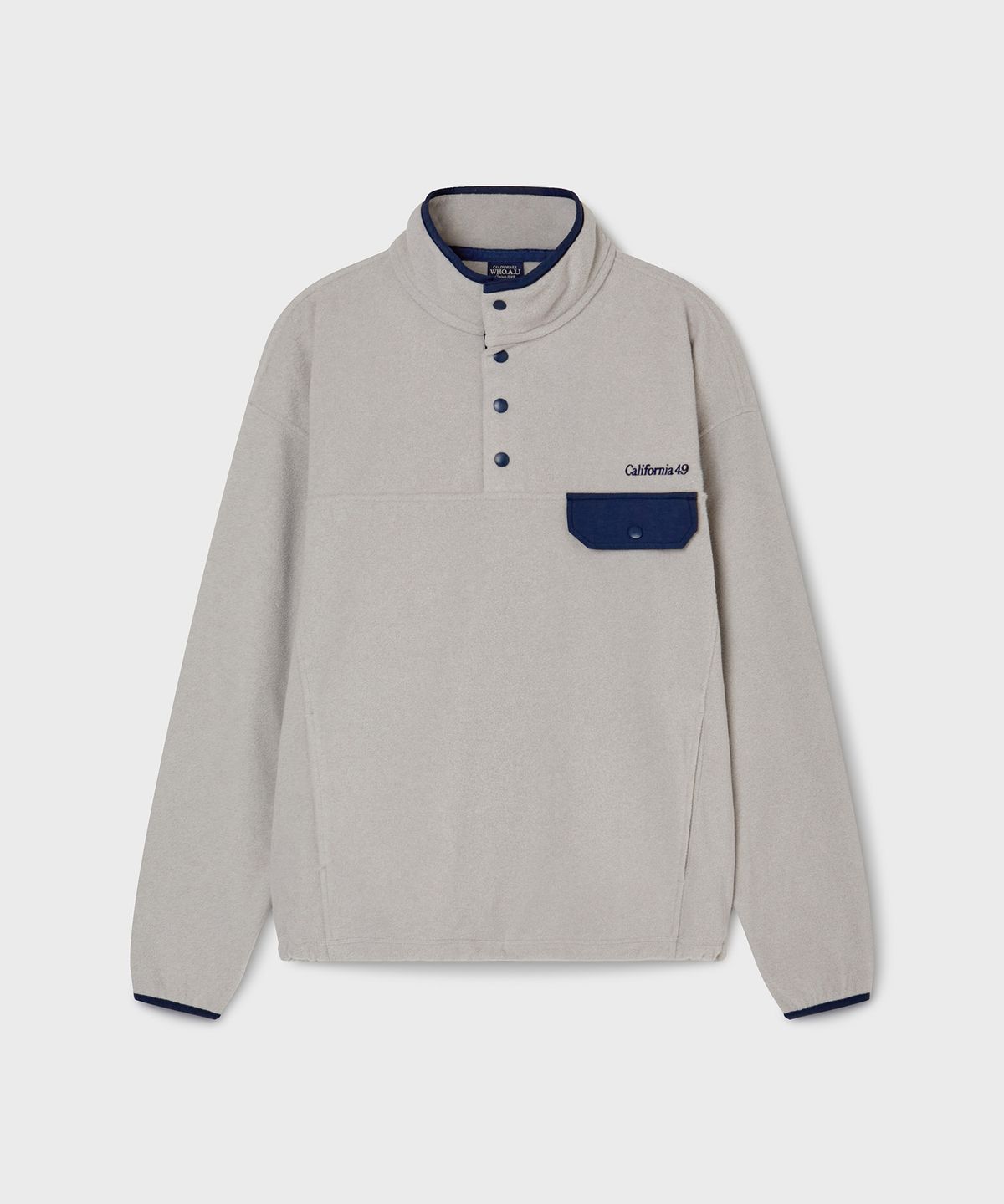 Color Point Fleece Half Zip-up / WHMAG1191U