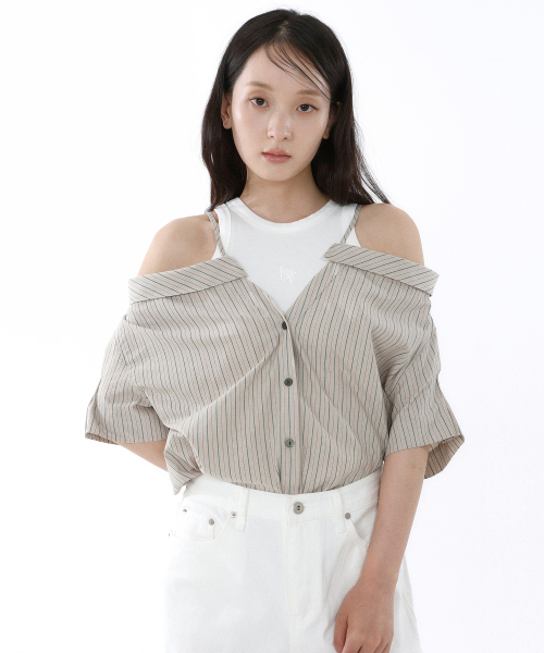 allday sleeveless топ_off-white