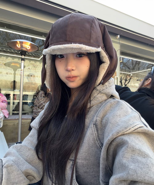 래빗 트루퍼 햇 (브라운)