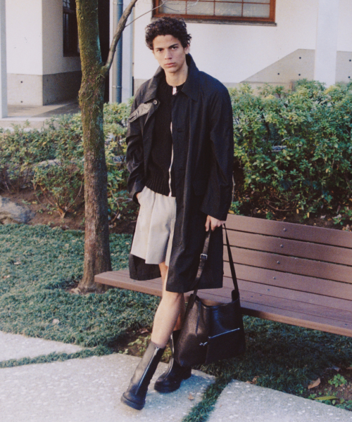 UNISEX, Oversized Sheer Nylon пальто / чёрный