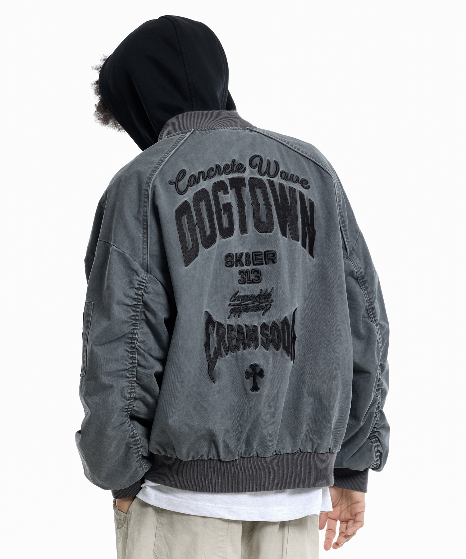 Vintage Pigment Work Hooded куртка charcoal