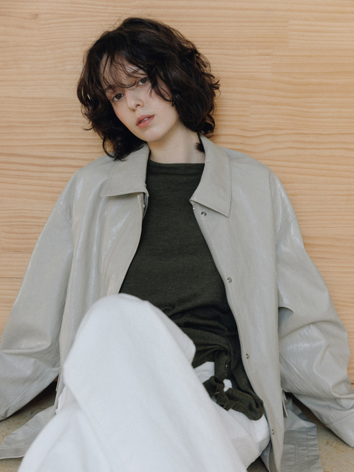Utility Leather Work Jumper (2color)