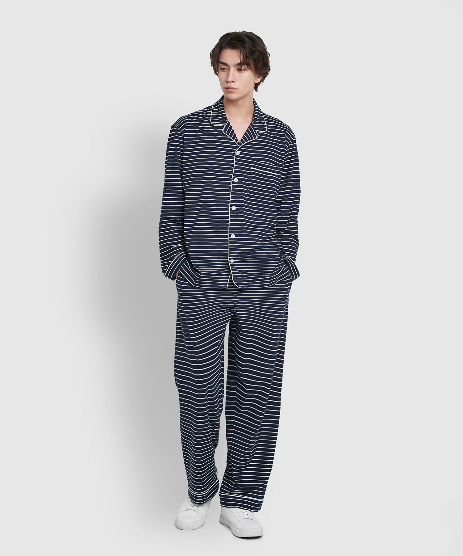 Мужская Smart Cotton пижама 3/4 — Dark Navy
