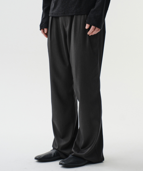 пуговица PLEATED TROUSERS (CHARCOAL)