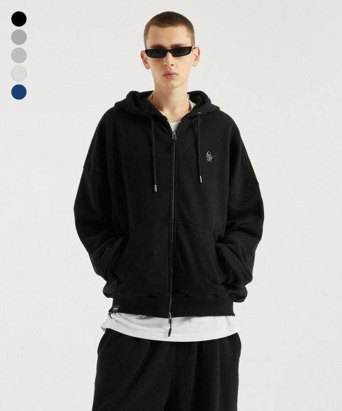 GVRE LOGO BIG OVER HOOD ZIP-UP (LRQFCTZ381M) с вышивкой