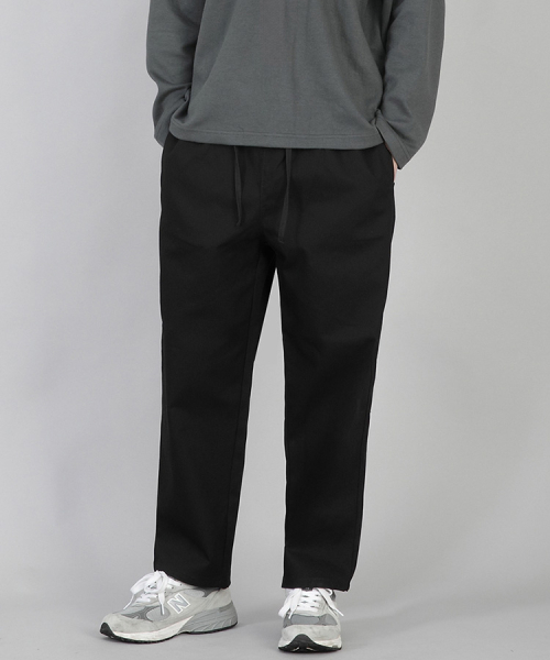 Брюки Plain Tapered Cotton RTP-380 Black
