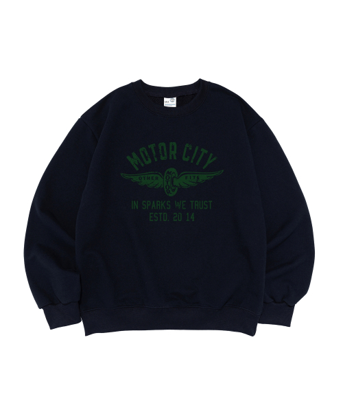Свитшот Vintage Motor City (с начесом/без) Navy
