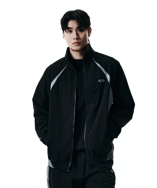 CONTRAST REFLECTIVE JACKET-[BLACK]