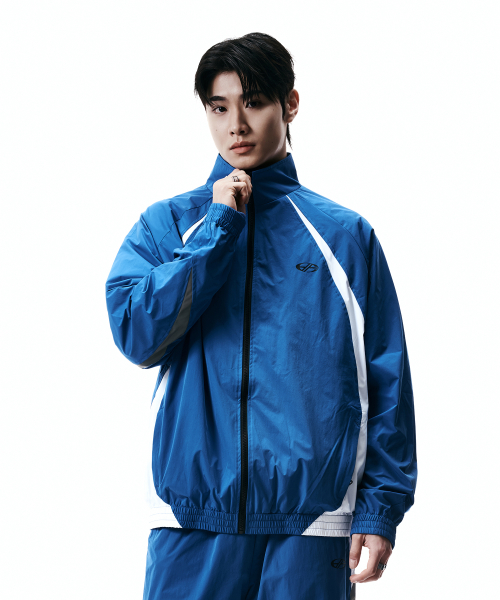 CONTRAST REFLECTIVE JACKET-[BLUE]