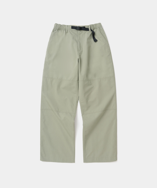 double knee strap easy pants olive