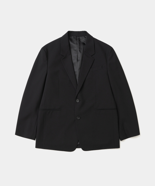 refined tailored jacket relaxed fit black