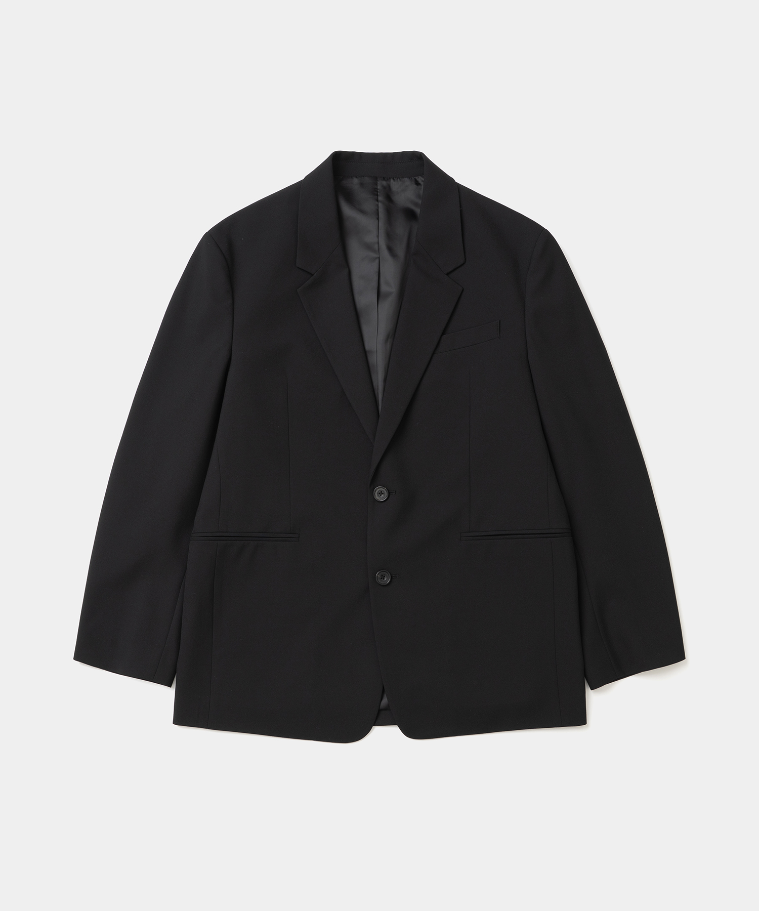 refined tailored jacket relaxed fit black