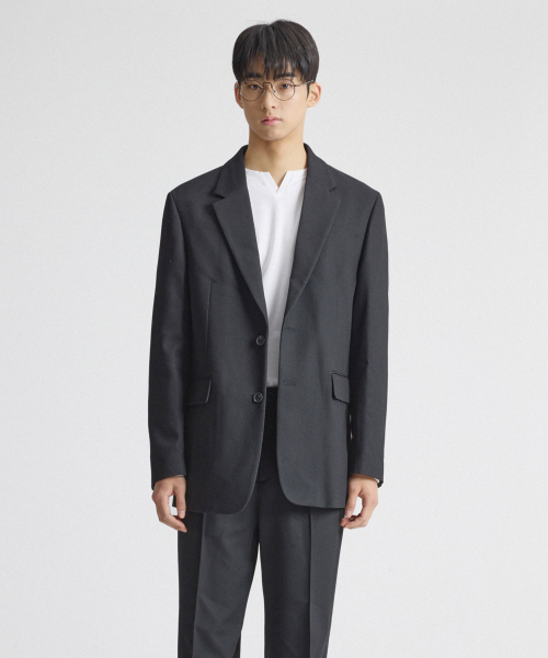Куртка-сетап Bold Twill Black (оверфит)_SEJVA71OSB