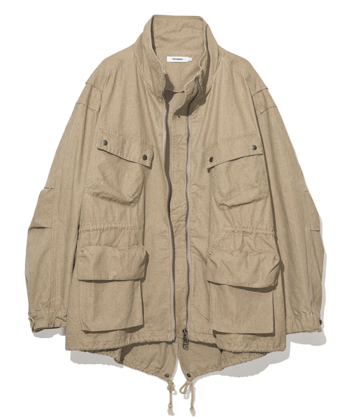 Пальто-сафари VTG из канваса Beige