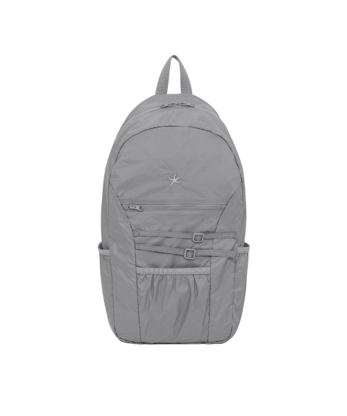 TCM belt strap nylon backpack (grey)
